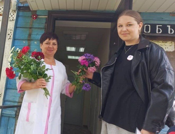Благодарность медицинской сестре.
